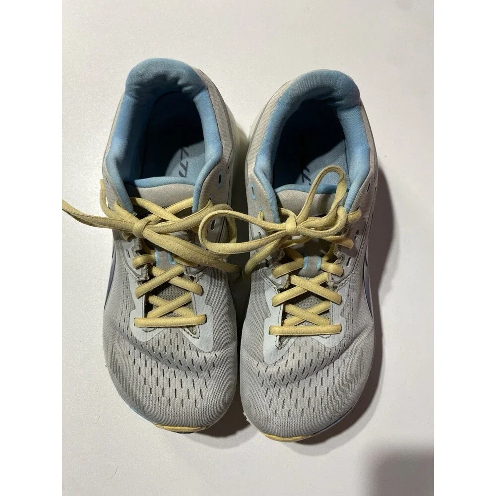 Altra Via Olympus Women 9 Grey Blue Running‎ Shoes Road Gym Sneaker AL0A82CR224